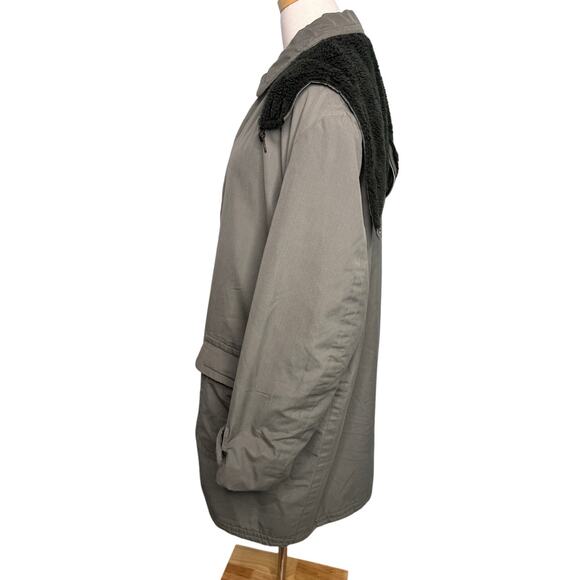 McGregor vintage 60s/70s men’s canvas duffel coat khaki army green size 40 M - Picture 4 of 12